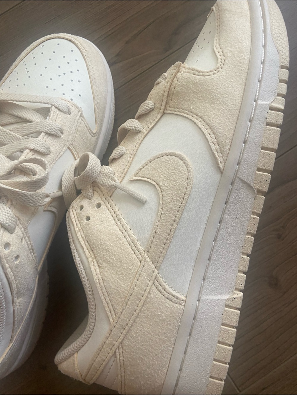 Nike Dunk Low Next Nature Sneakers in Soft Pearl Beach
